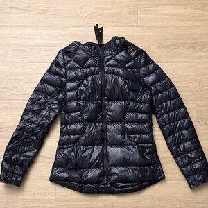 lululemon athletica Shiny Black Puffer Jacket
